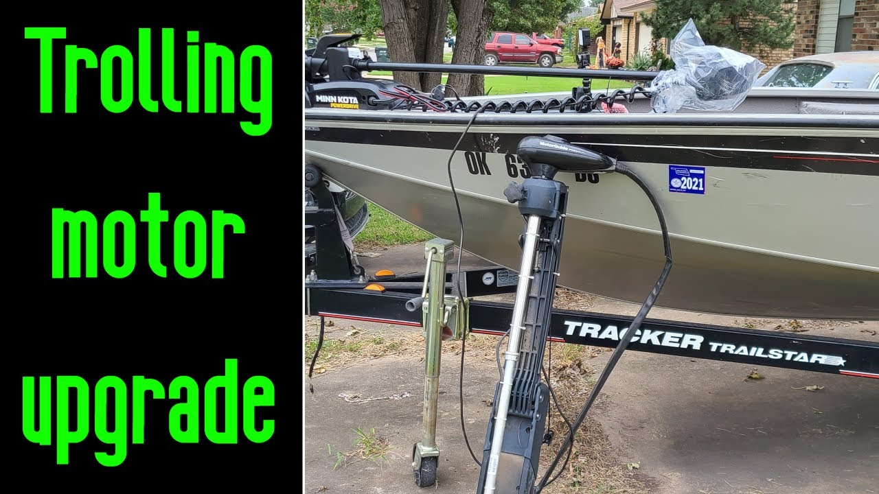 Minn Kota PowerDrive i-Pilot trolling motor installation on a fishing boat