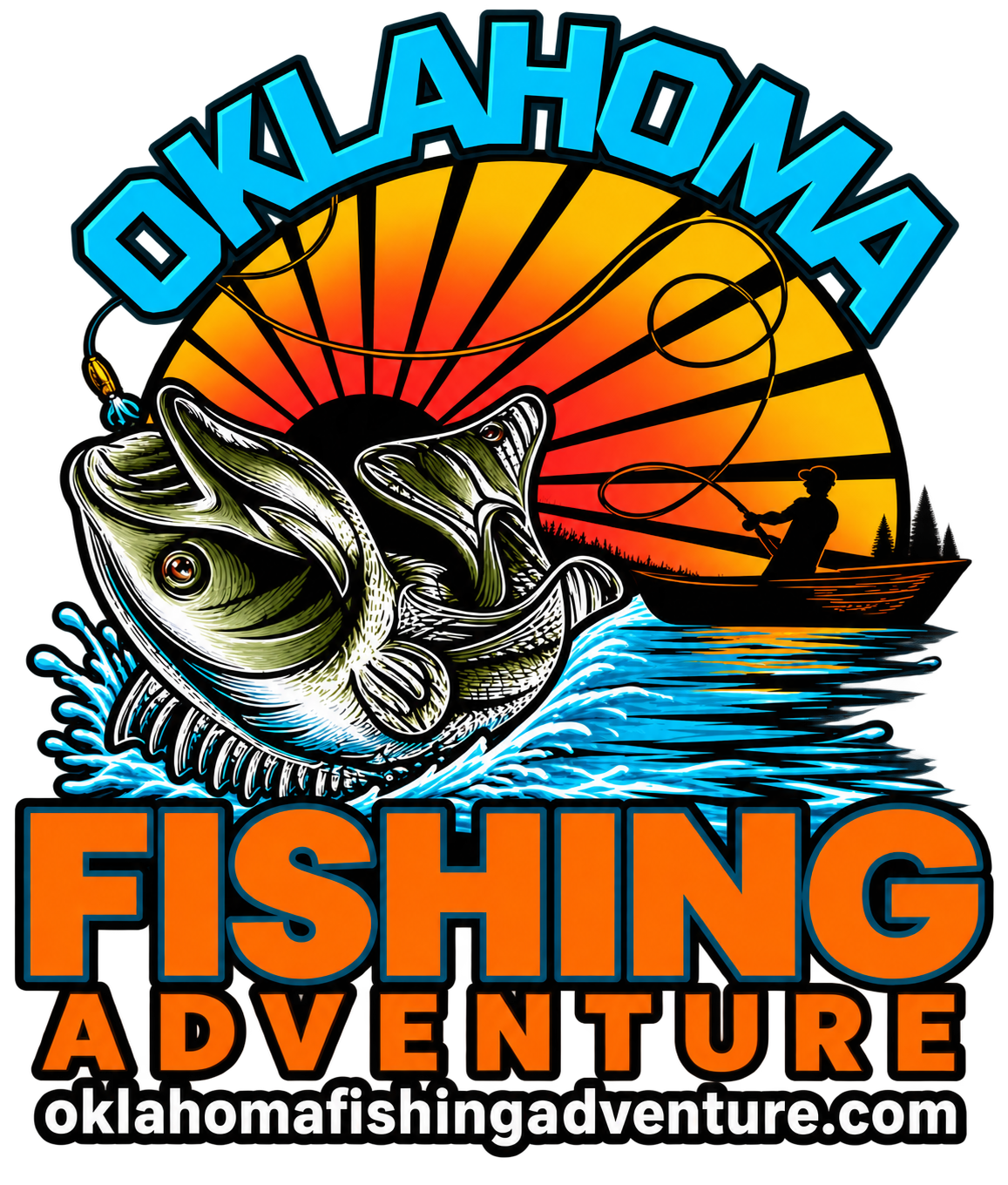 Official Oklahoma Fishing Adventure OFA logo artwork